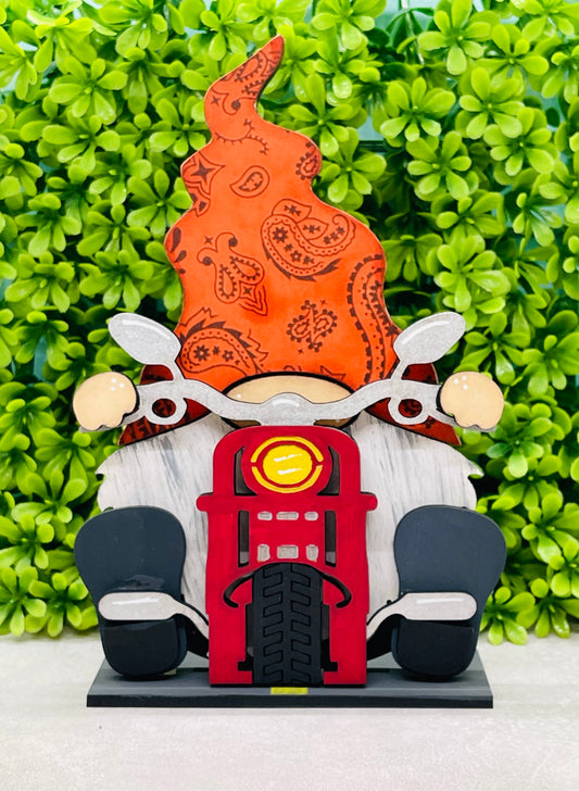 Set of 2 Motorcycle Gnome Sitters DIGITAL LASER SVG File