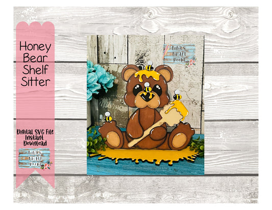 Honey Bee Shelf Sitter DIGITAL SVG File