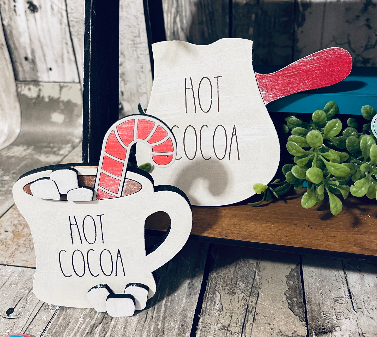 Hot Cocoa Tiered Tray Set DIGITAL SVG File