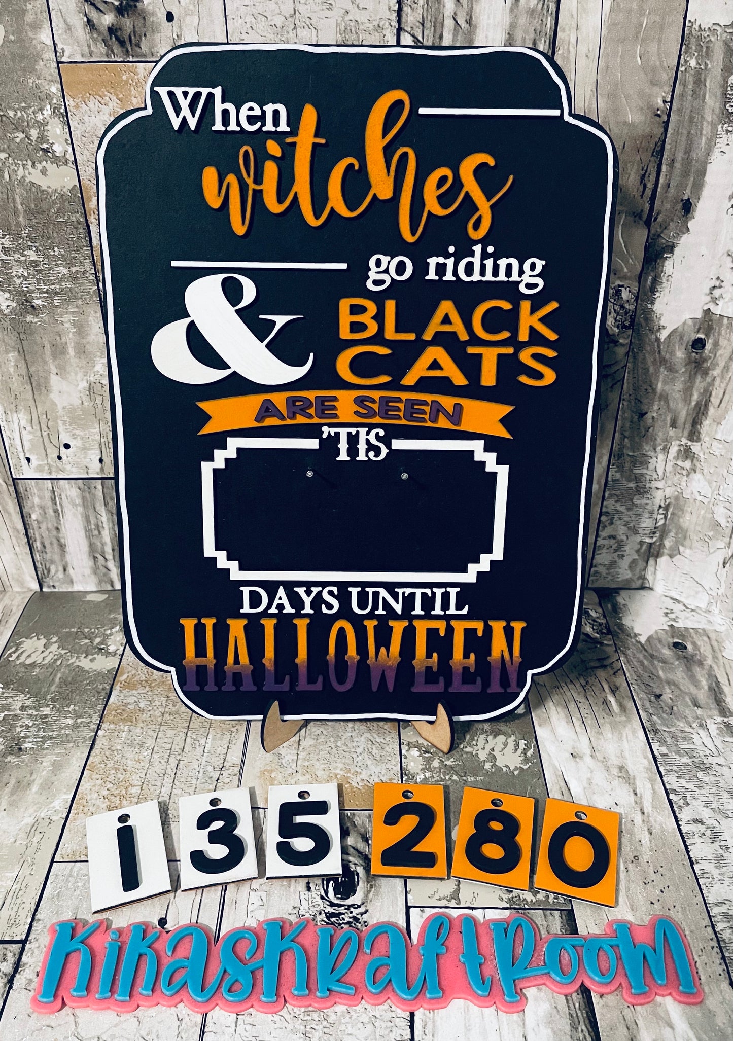Halloween Countdown Calendar DIGITAL SVG File