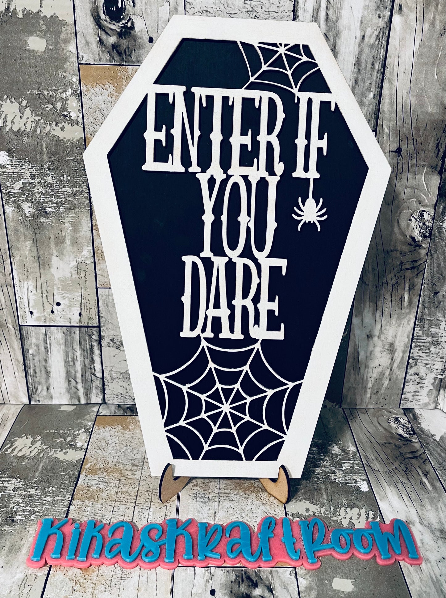 Enter If You Dare Coffin Sign DIGITAL SVG File