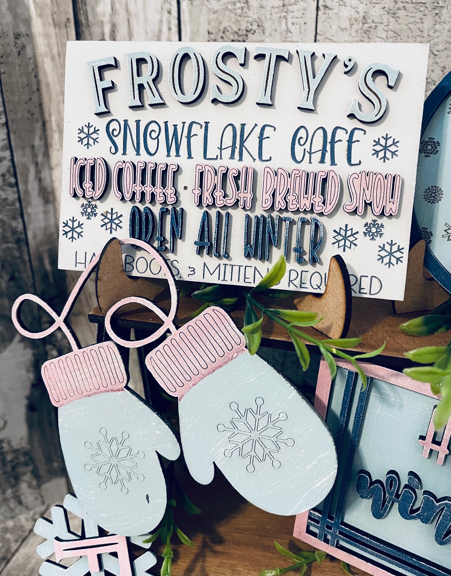 Frosty's Cafe Tiered Tray Set DIGITAL SVG File