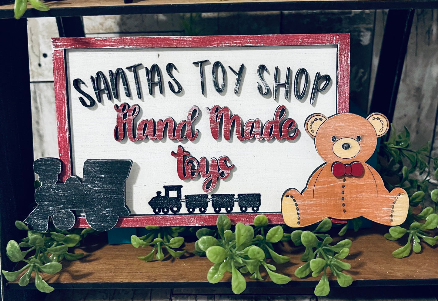 Santa's Workshop Tiered Tray Set DIGITAL SVG File