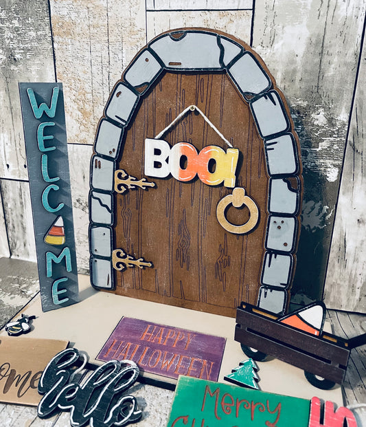 Interchangeable Fairy Door with 12 months DIGITAL SVG File