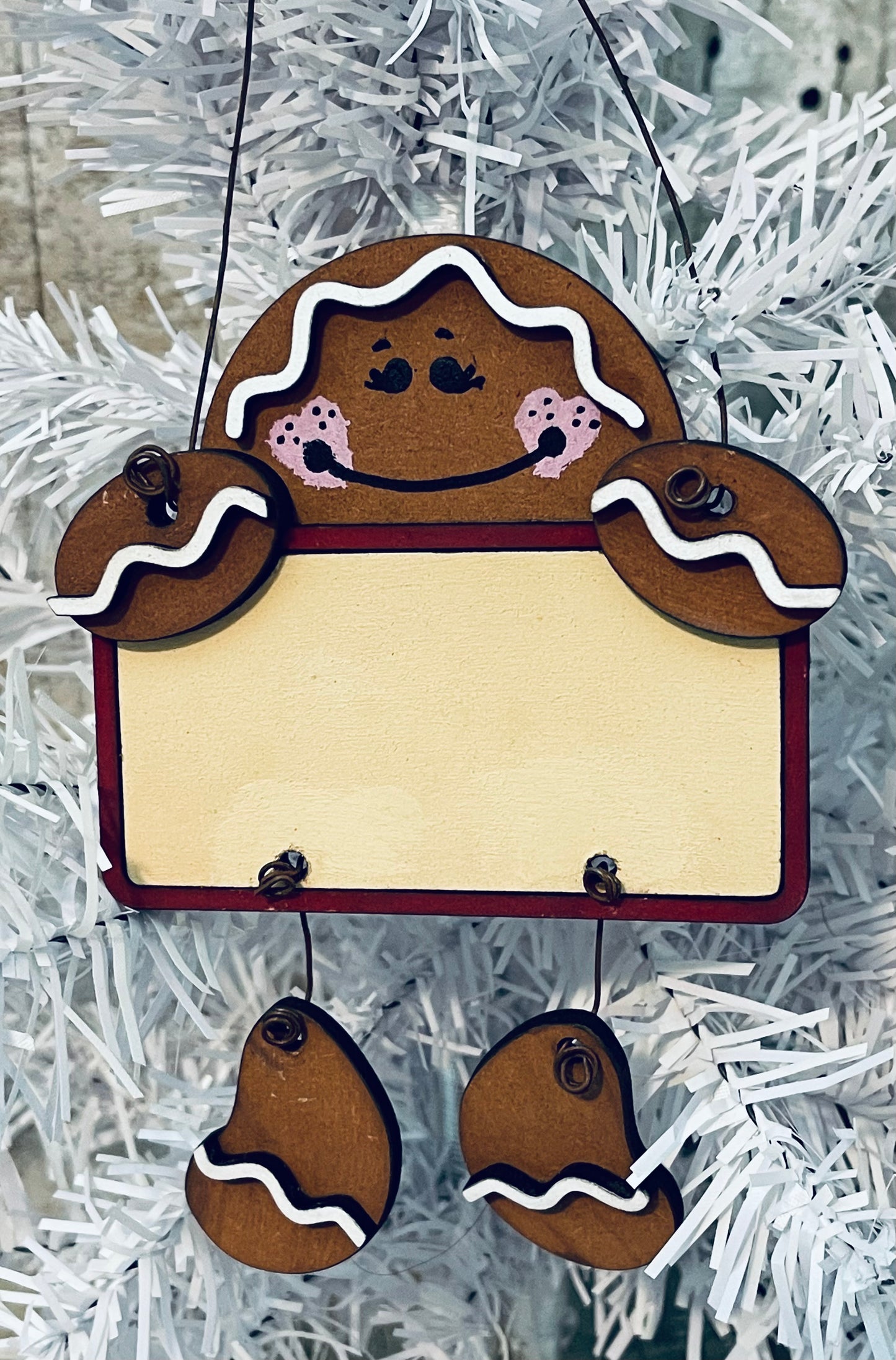 Hanging Gingerbread & Snowman Ornaments DIGITAL SVG File