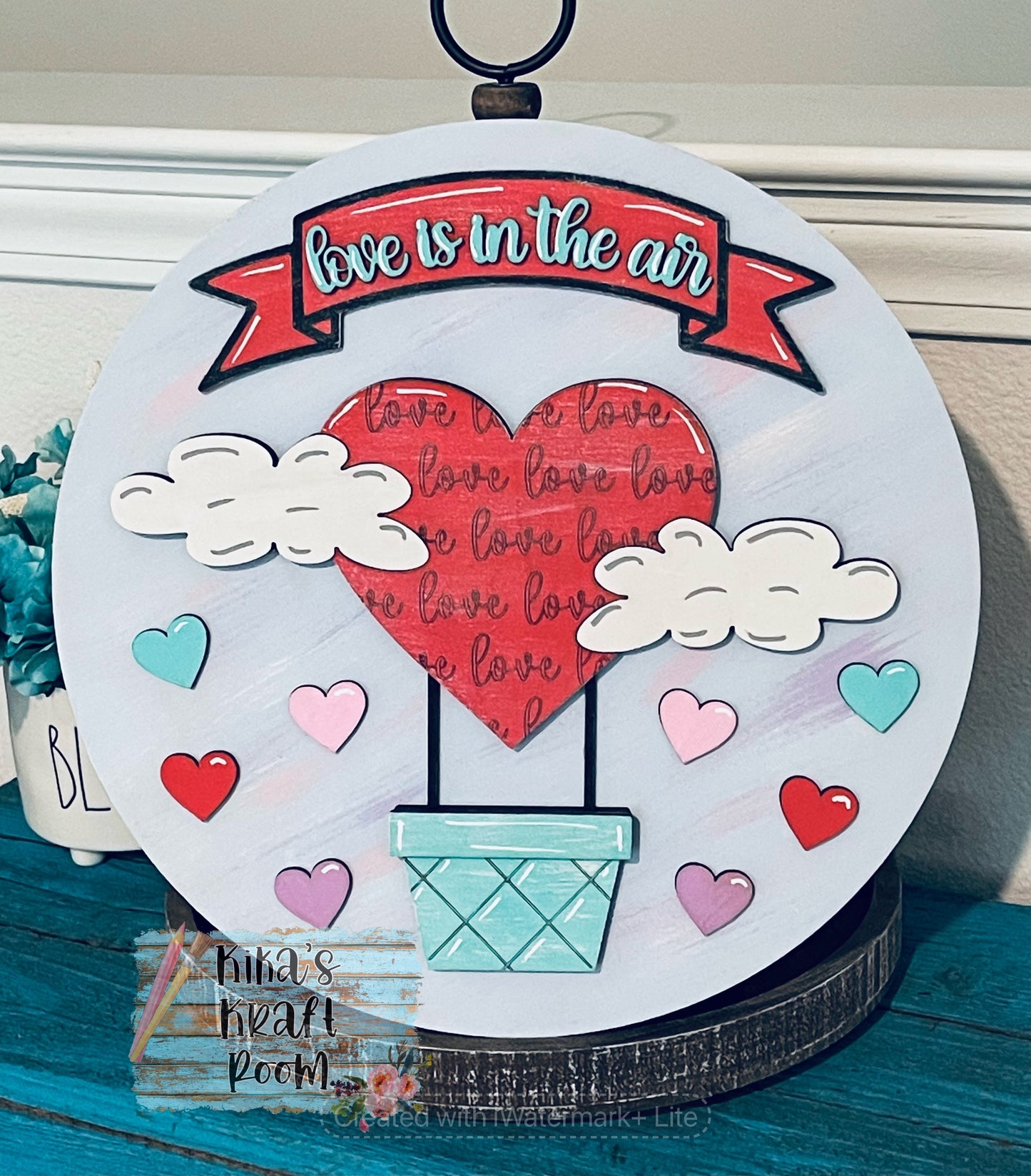 Love Is In The Air 12" Round DIGITAL SVG File