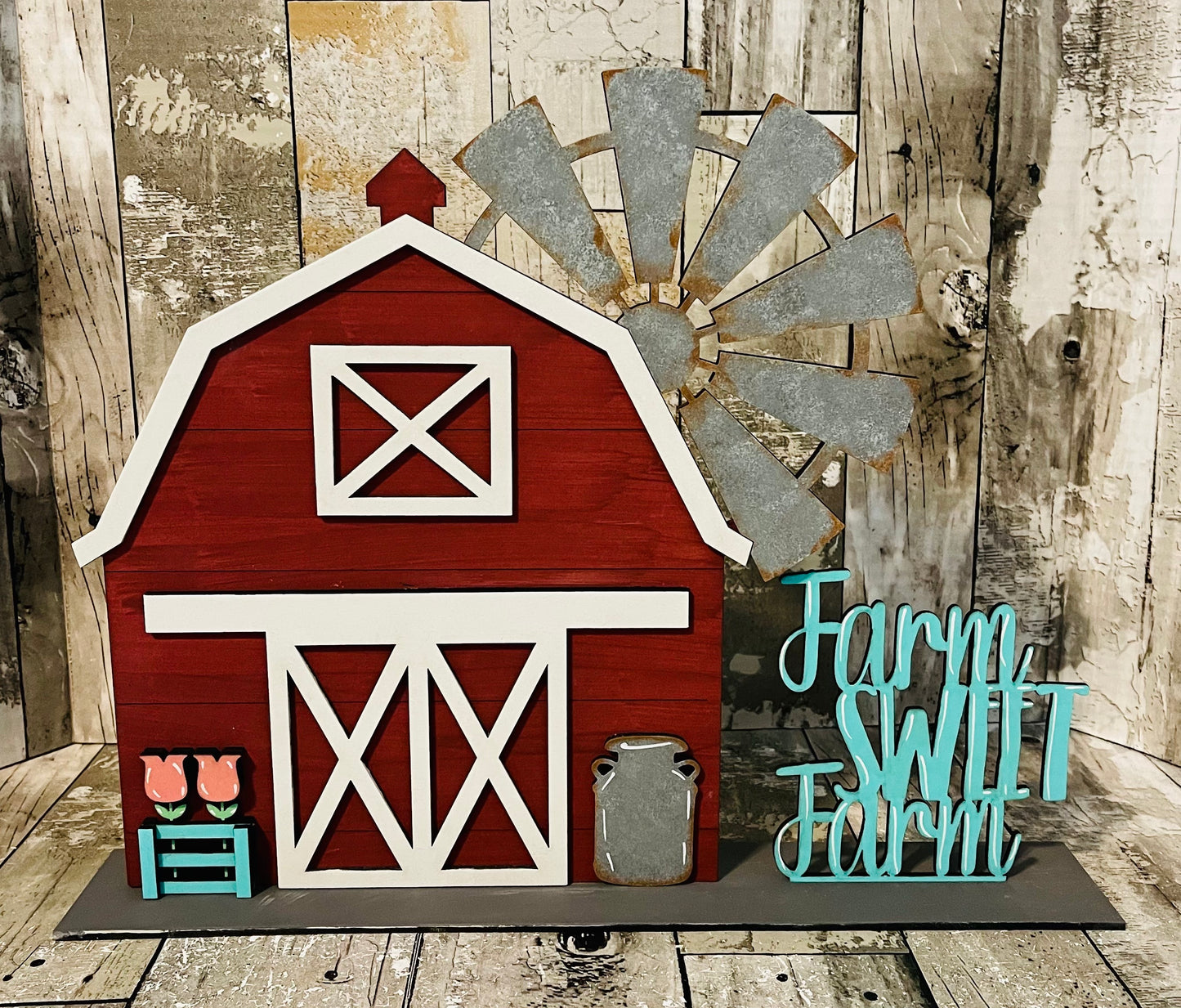 3D Farm Sweet Farm Standing Sign DIGITAL SVG File