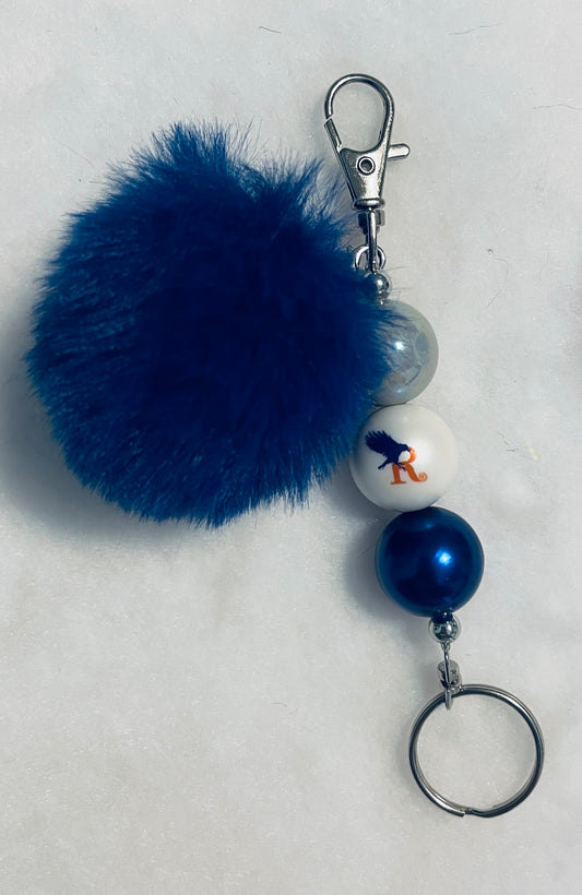 Rare, HTF, Wizard House Bubblegum Bead keychain with coordinating pouf