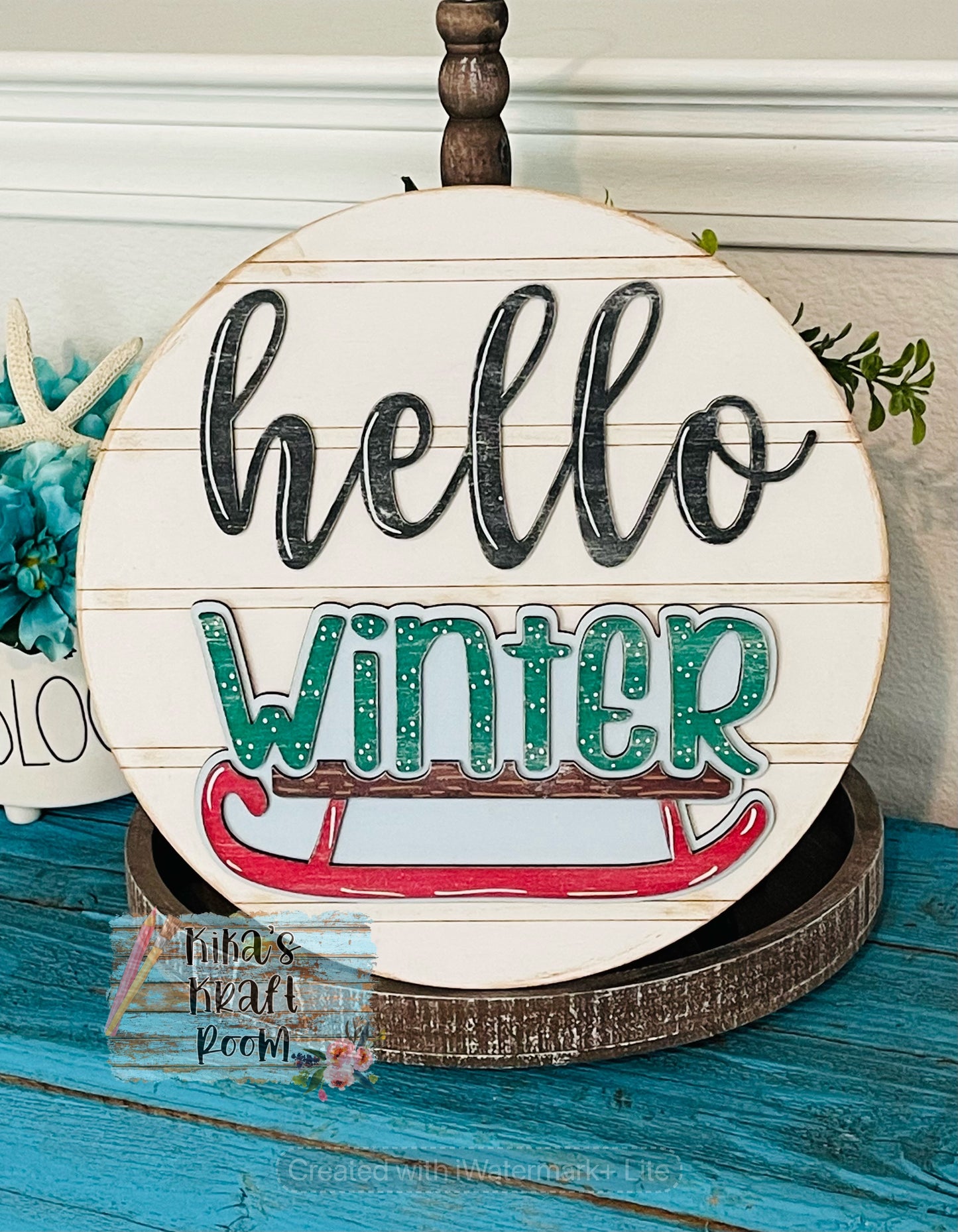 10" 4 Seasons Interchangeable Hello Sign DIGITAL SVG File