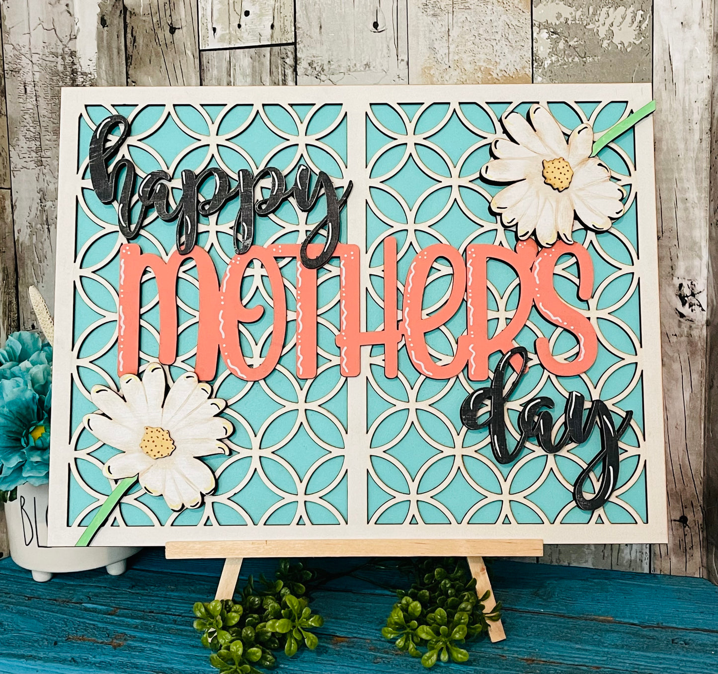 15in Hello Spring/Happy Mother's Day Sign DIGITAL SVG File