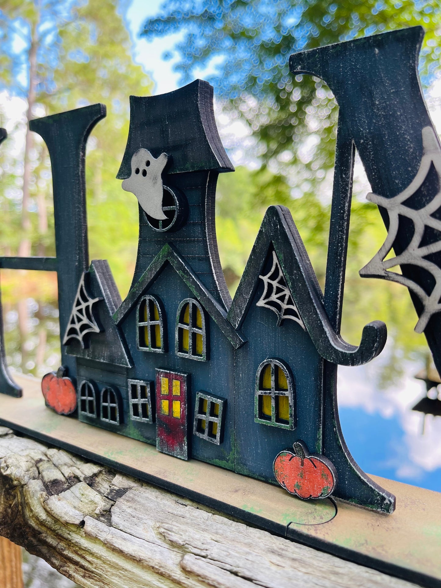 HOME Haunted House Shelf Sitter DIGITAL SVG File