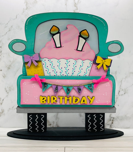 Birthday Cupcake Large Truck Insert DIGITAL SVG File