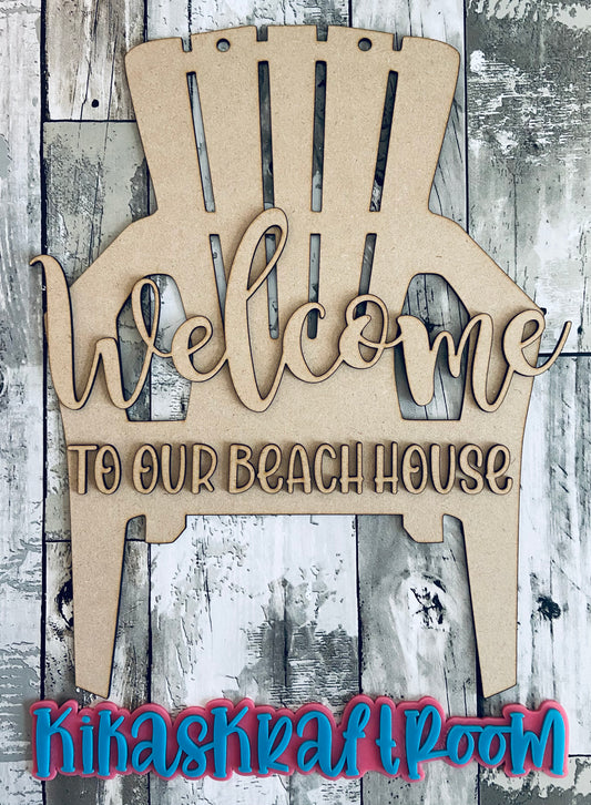 Beach House Front Door Sign DIGITAL SVG File