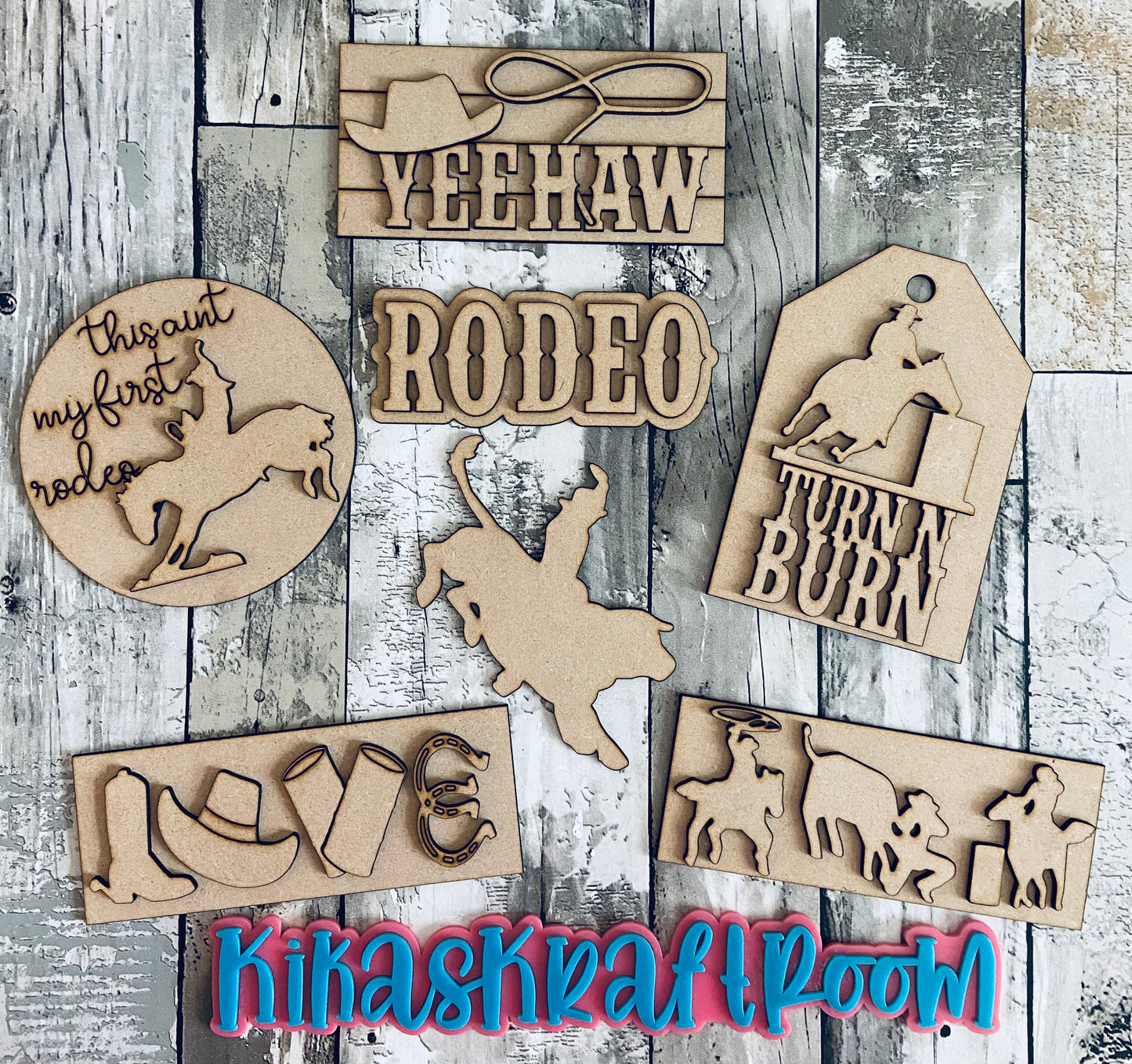 Rodeo Themed Tiered Tray Set DIGITAL SVG File