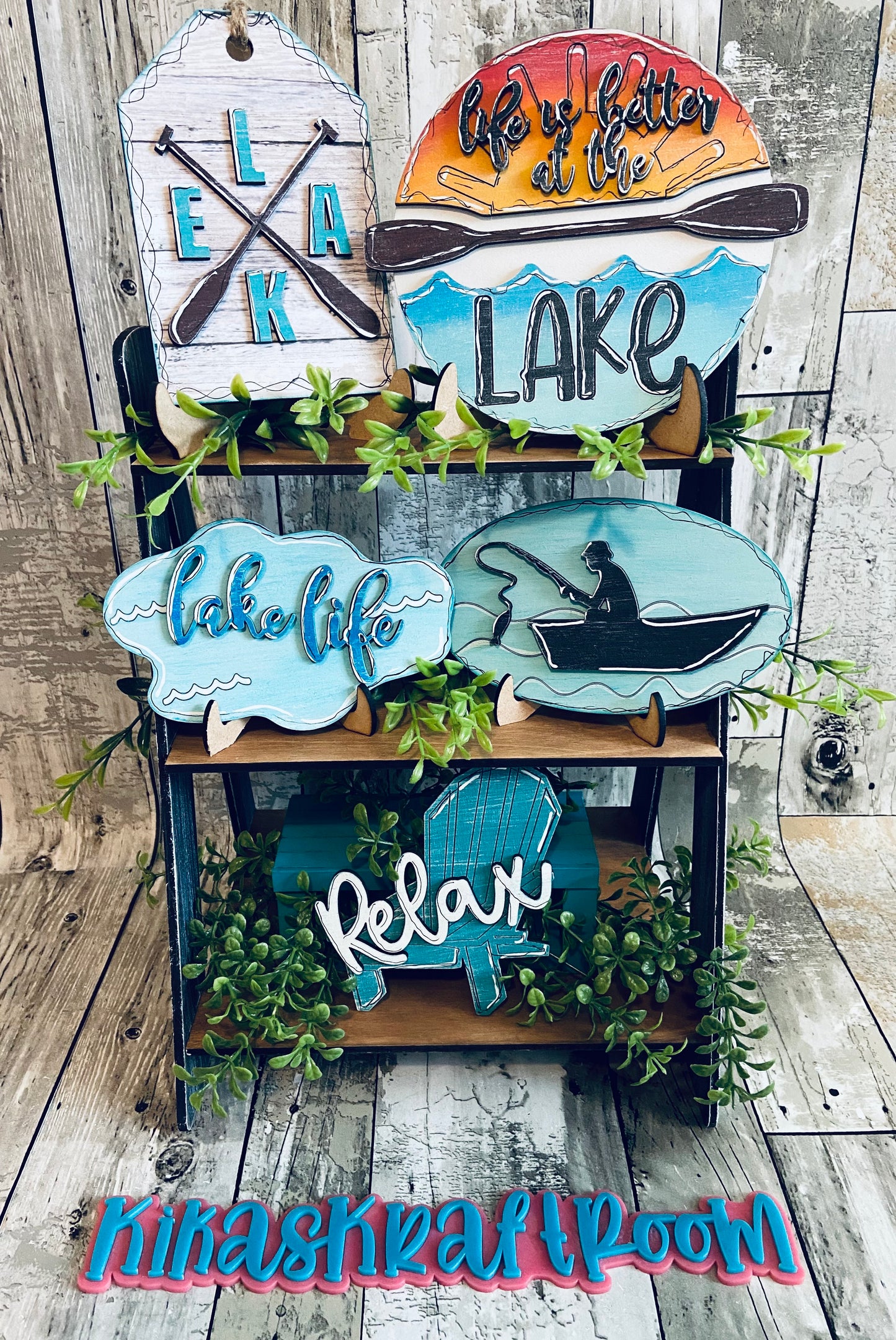 Lake Life Tiered Tray Set DIGITAL SVG File