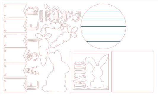 Easter Themed Tiered Tray Set DIGITAL SVG File