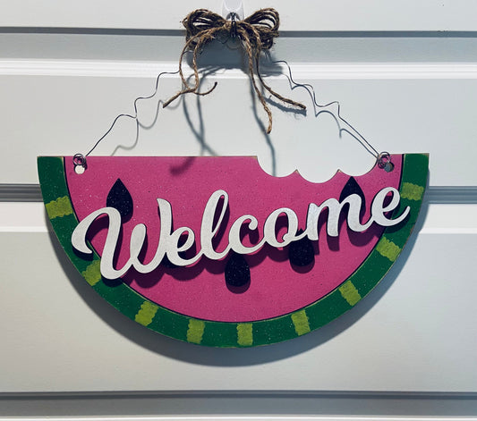 Watermelon Welcome Door hanger DIGITAL SVG File