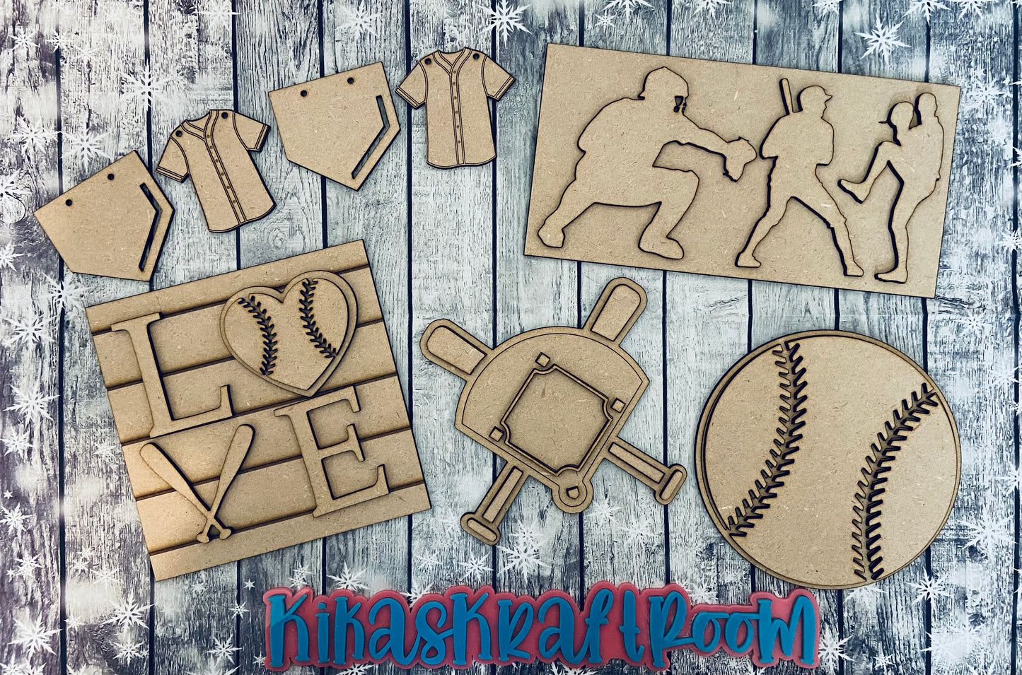 Baseball_Softball Tiered Tray Set DIGITAL SVG File