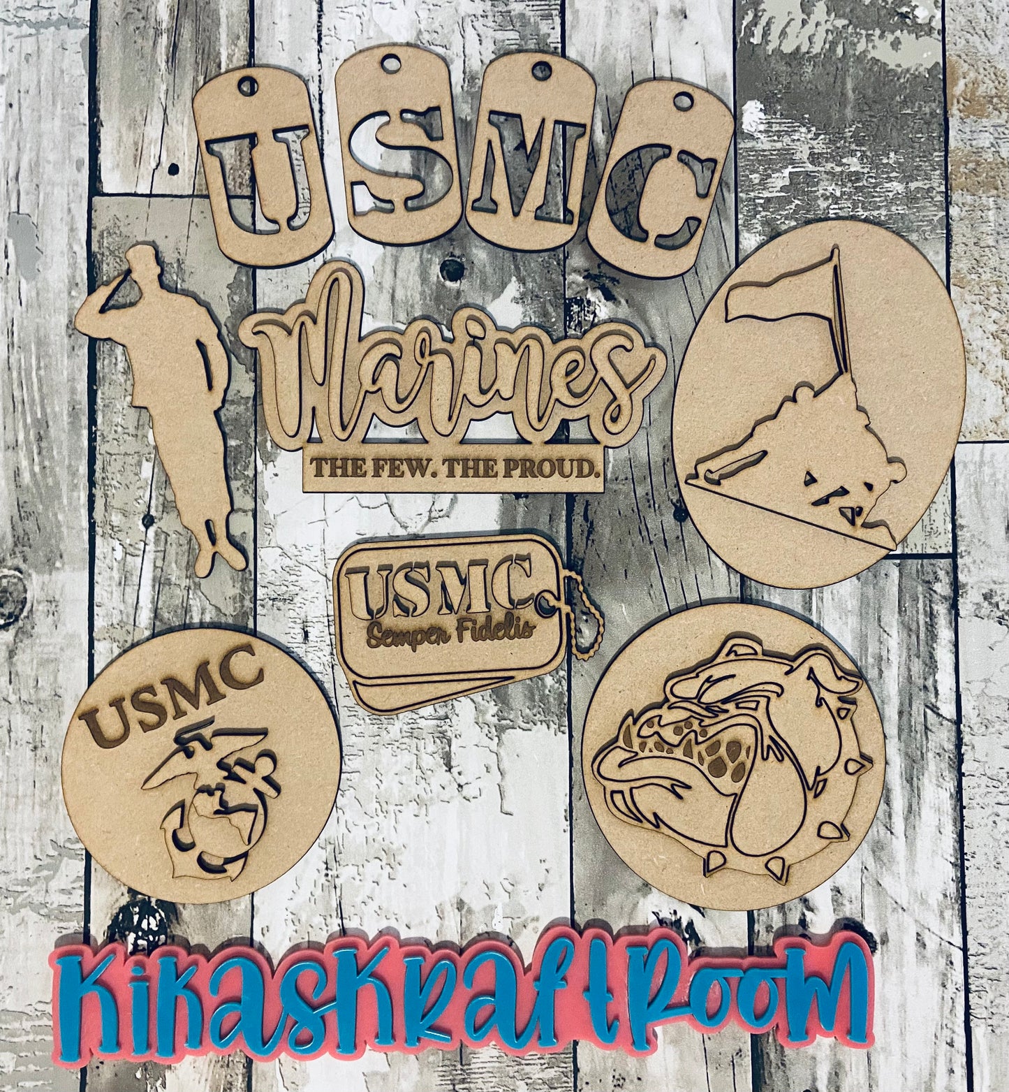 USMC Tiered Tray DIGITAL SVG File