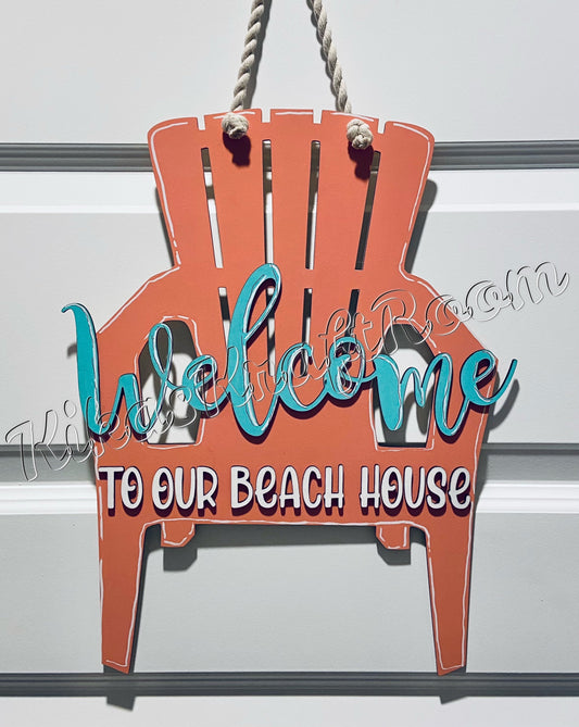 Beach House Front Door Sign DIGITAL SVG File