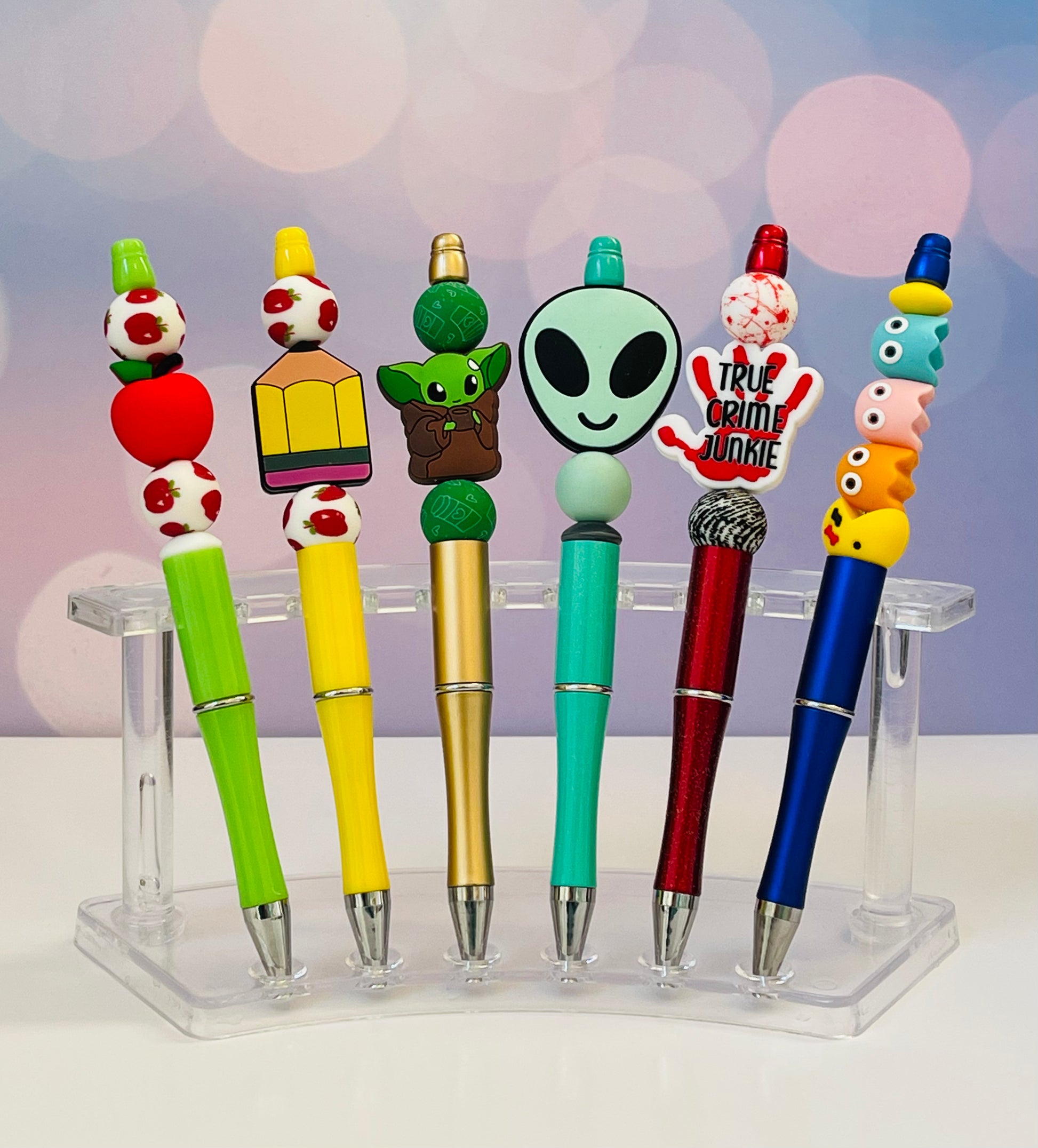 Silicone Beaded Pens with Refill